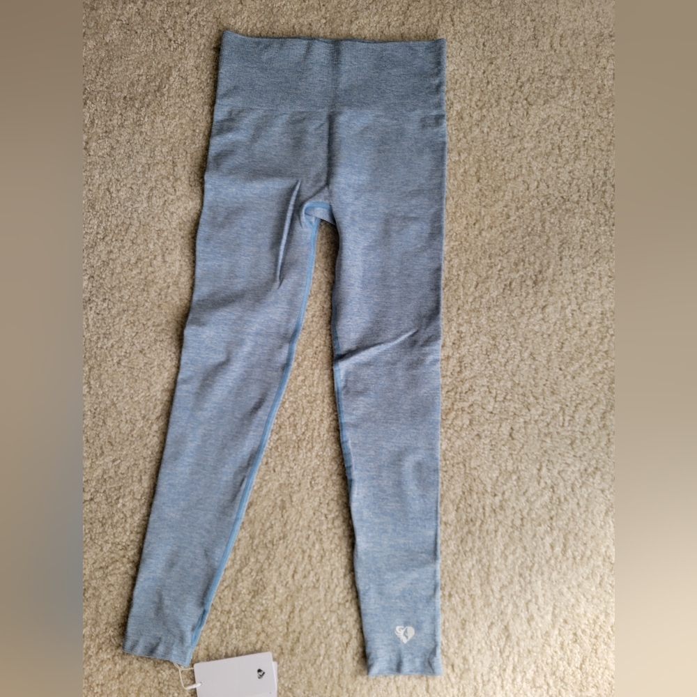 Womens Best Blue Marley Leggings Small NWT